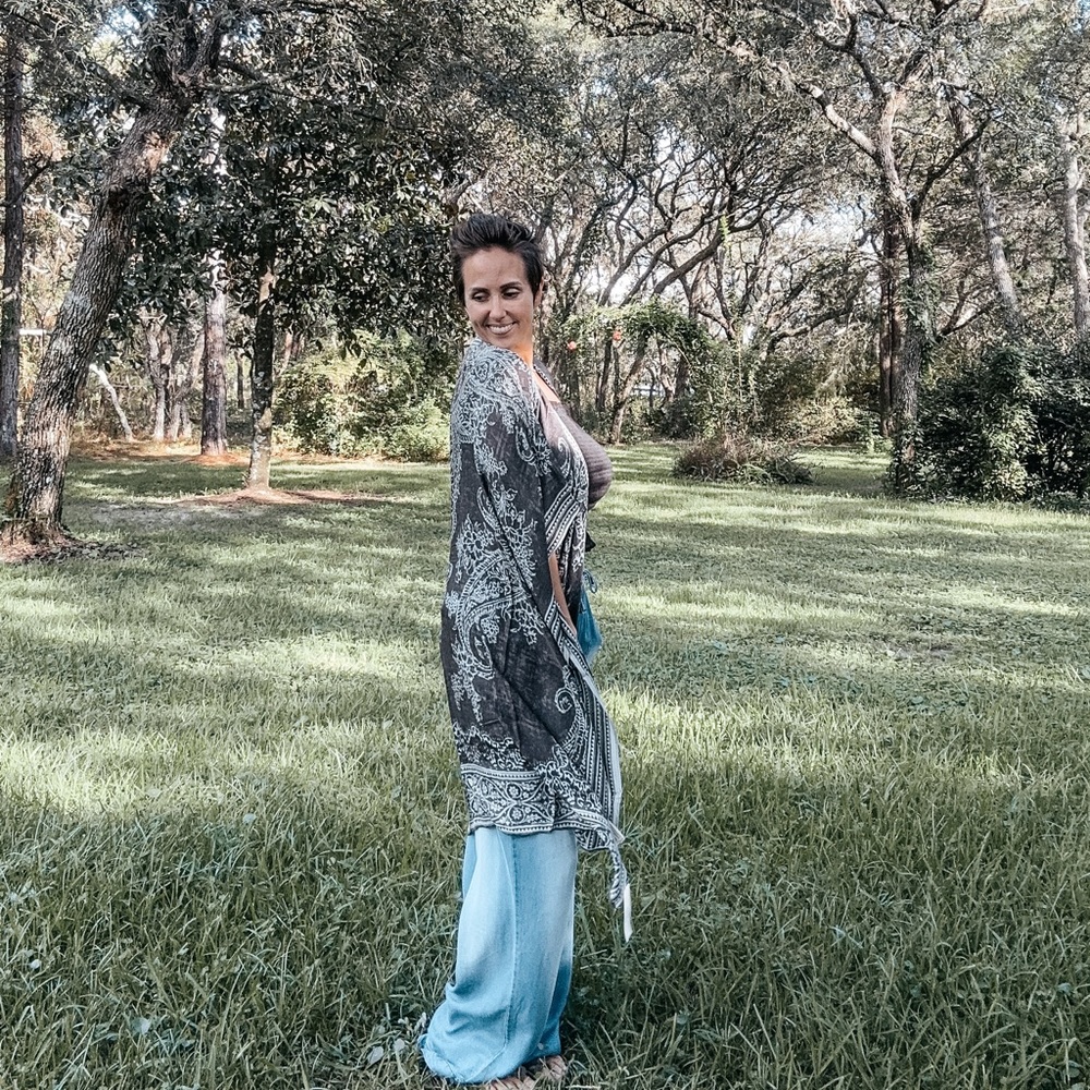 Charcoal kimono